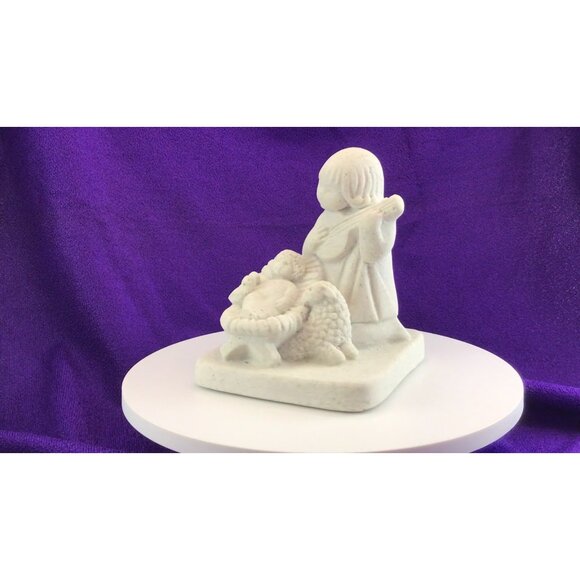 Marbell Stone Art Nativity Figurine Made in Belgium Baby Jesus Christmas - Picture 2 of 13